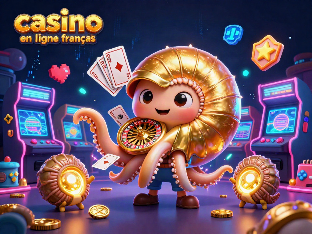 Jouez au casino en ligne français avec une illustration dynamique du Nautilus et des machines colorées.