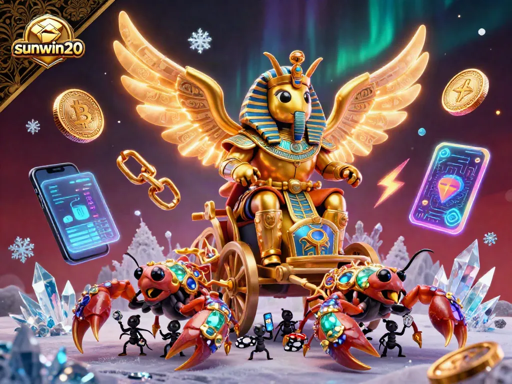 Engage with sunwin20's exciting online gaming world featuring vibrant 3D illustration of casino elements.