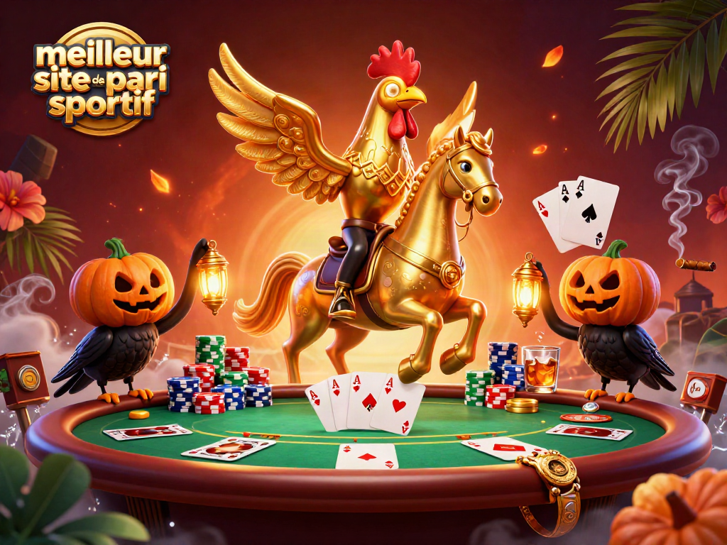 Visez le meilleur site de pari sportif avec cette illustration captivante d'un casino animé.