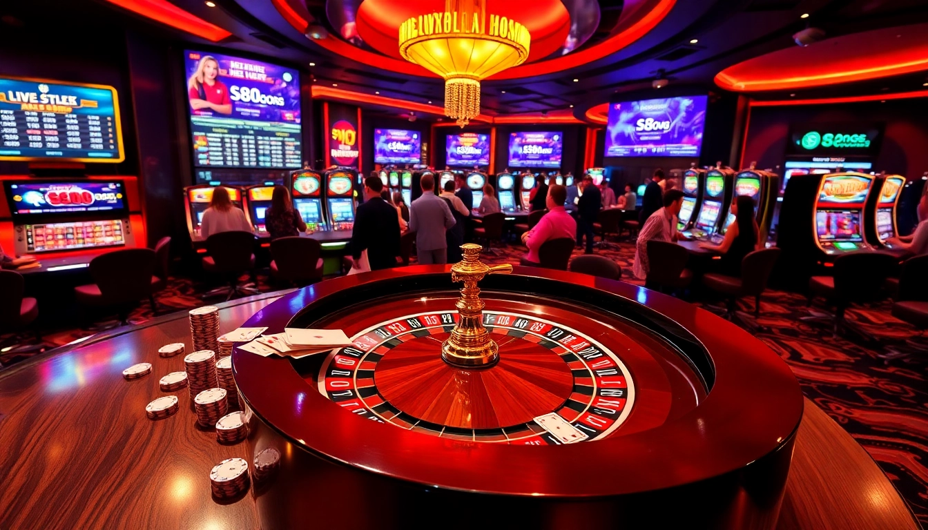 Experience thrilling gaming action at s8 org with vibrant casino tables and players.