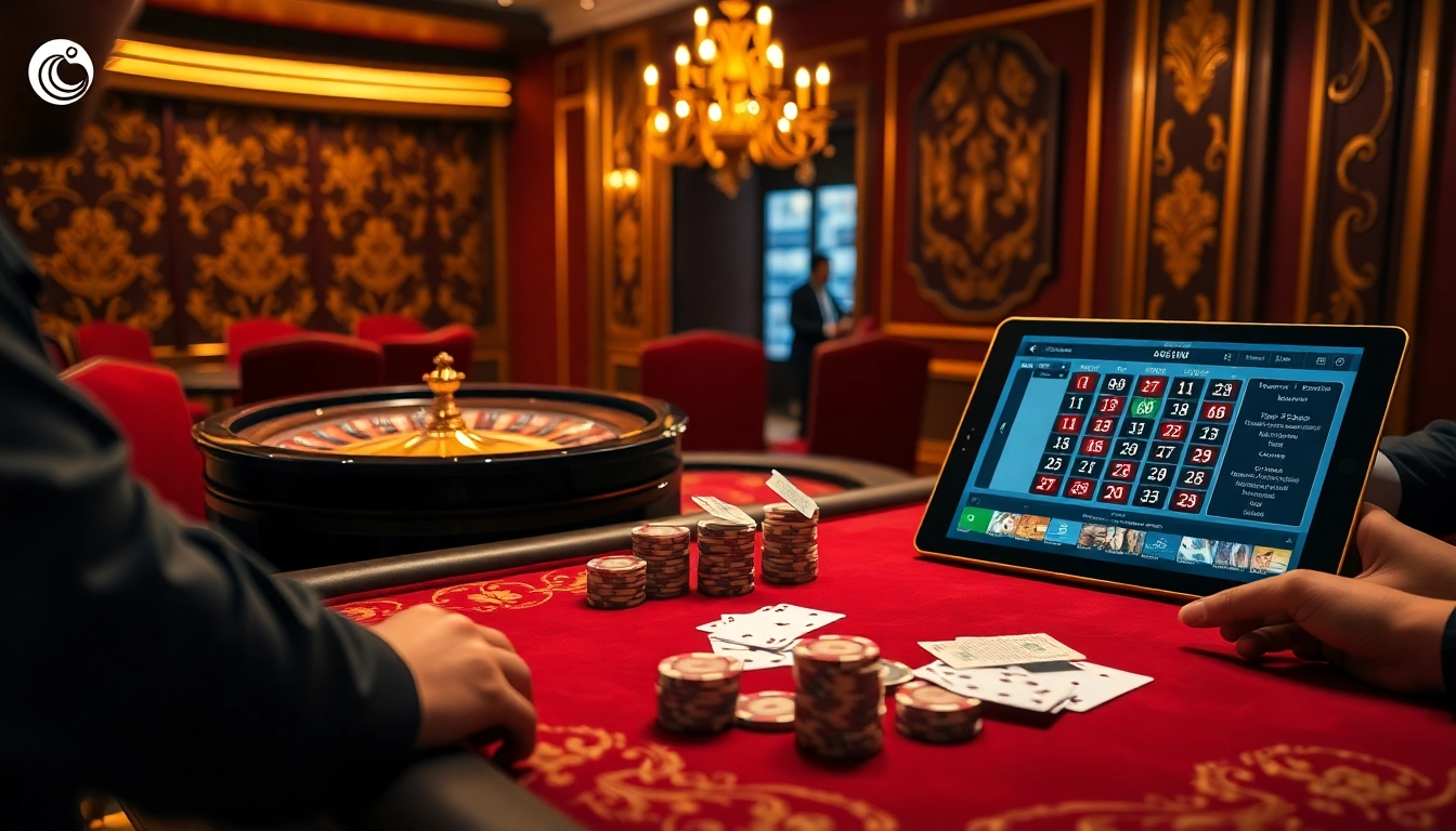 Experience the thrill of C168 with poker chips at a luxurious casino table.