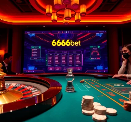 Experience thrilling gameplay at 6666bet with vibrant casino scenes and engaging betting action.