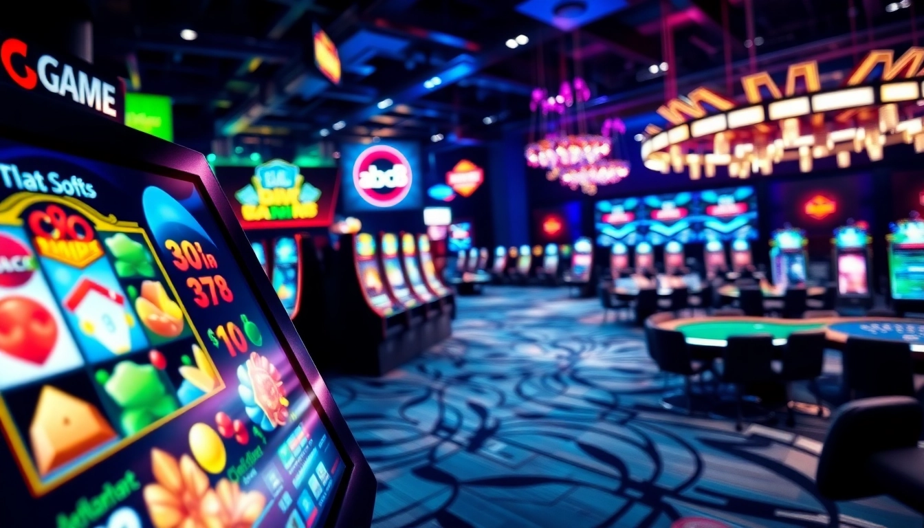 Exciting game abc8 interface showcasing vibrant online casino games in action.