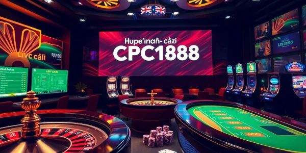 Experience exciting betting at Nhà cái CPC188 with vibrant gaming visuals and premium casino elements.