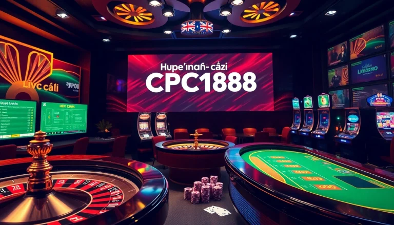 Experience exciting betting at Nhà cái CPC188 with vibrant gaming visuals and premium casino elements.