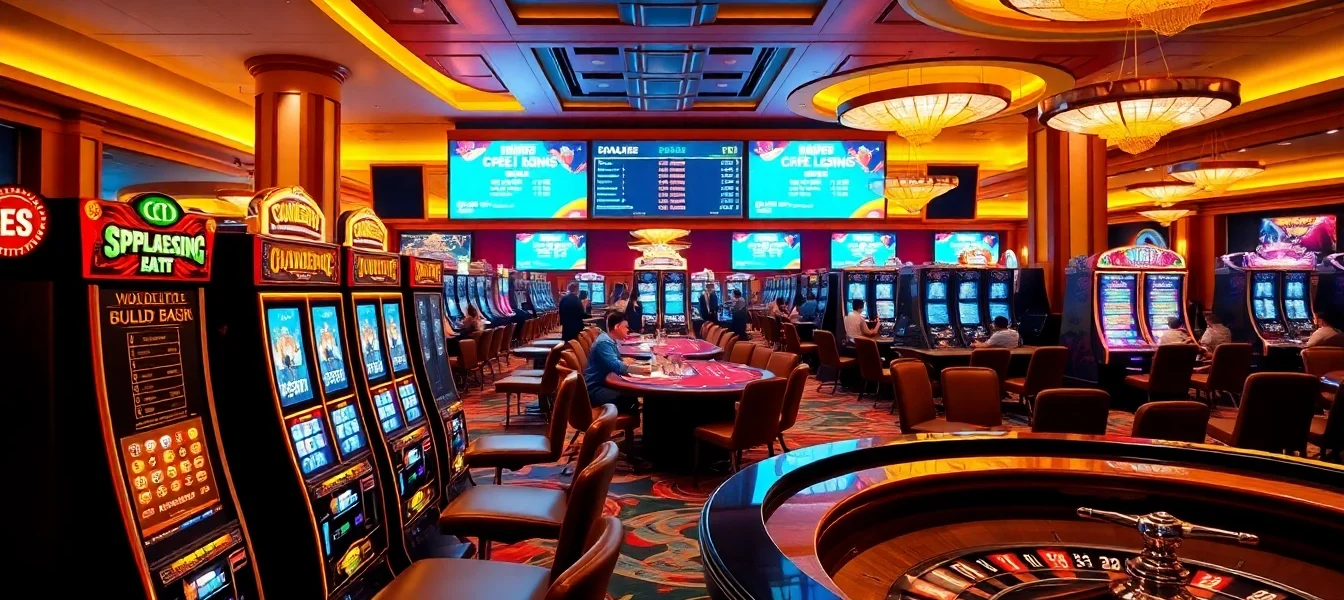 Exciting casino scene showcasing poker and roulette with immersive elements from https://cpc188.org.