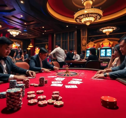 Experience the thrill of gambling at Nhà cái CF789 with vibrant casino gaming visuals.