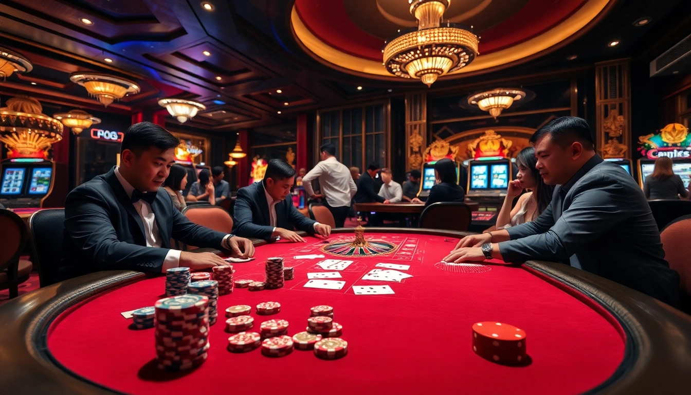 Experience the thrill of gambling at Nhà cái CF789 with vibrant casino gaming visuals.