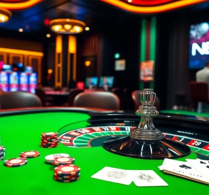 Experience thrilling gaming action at NEW88 casino with vibrant tables and engaging players.