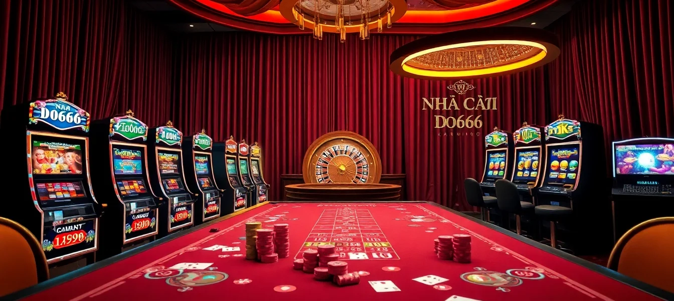 Experience the excitement of Nhà cái Do666 in a luxurious casino setting with vibrant games and thrilling betting opportunities.