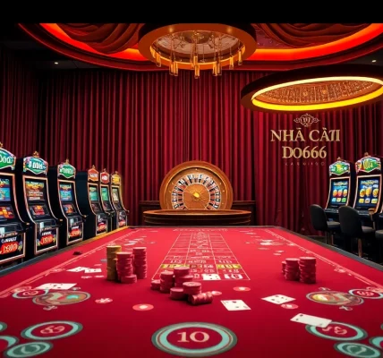 Experience the excitement of Nhà cái Do666 in a luxurious casino setting with vibrant games and thrilling betting opportunities.