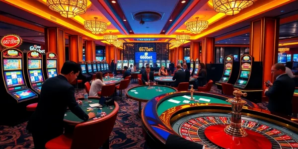 Experience thrilling gambling at 667bet with professional dealers and vibrant casino games.