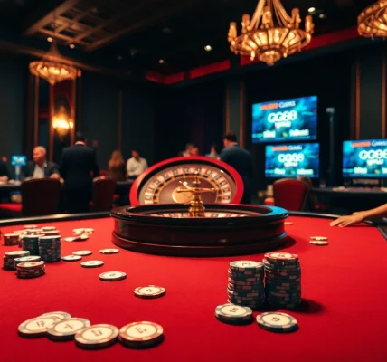 Excited players engaging in poker at gg88 guru's luxurious gaming table.