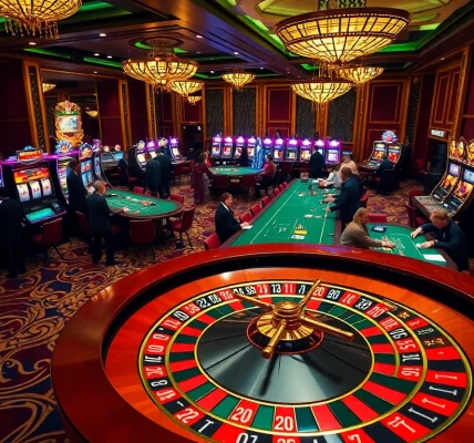 Players enjoying the vibrant casino scene at FC88 with excitement and luxury.