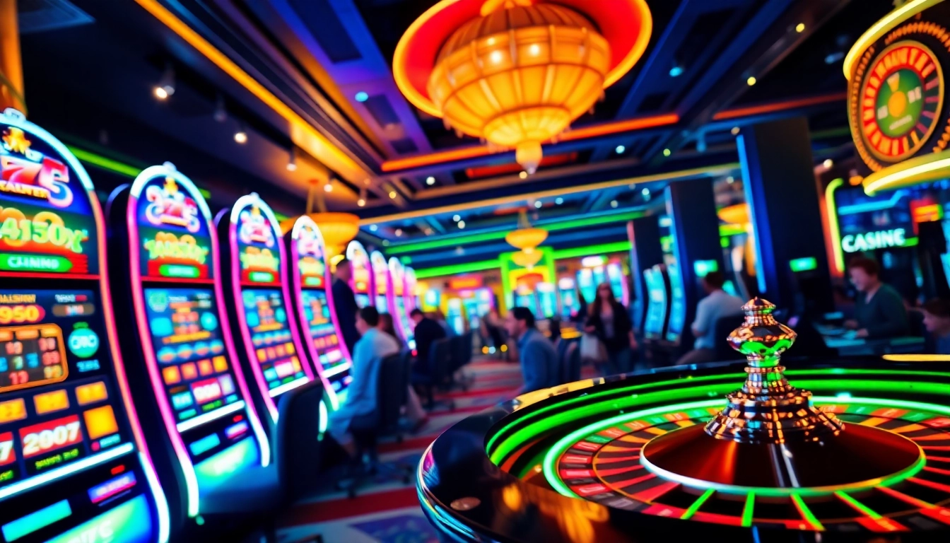 Jouez à des jeux de casino en ligne tout en découvrant une atmosphère excitante et dynamique.
