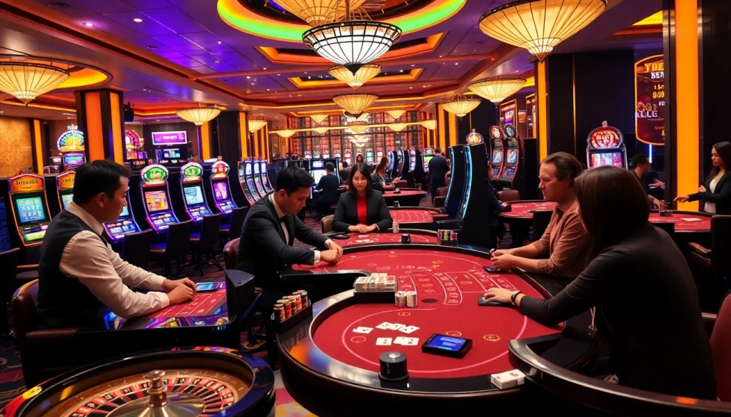 Experience high-stakes gaming excitement at https://99ok.co.im/ with luxurious casino visuals showcasing poker and roulette.