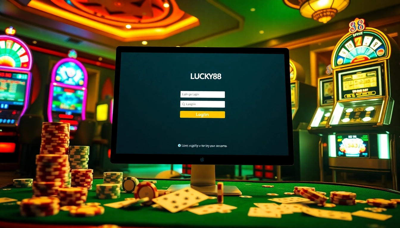Experience seamless lucky88 đăng nhập with a vibrant casino environment featuring interactive gaming elements.