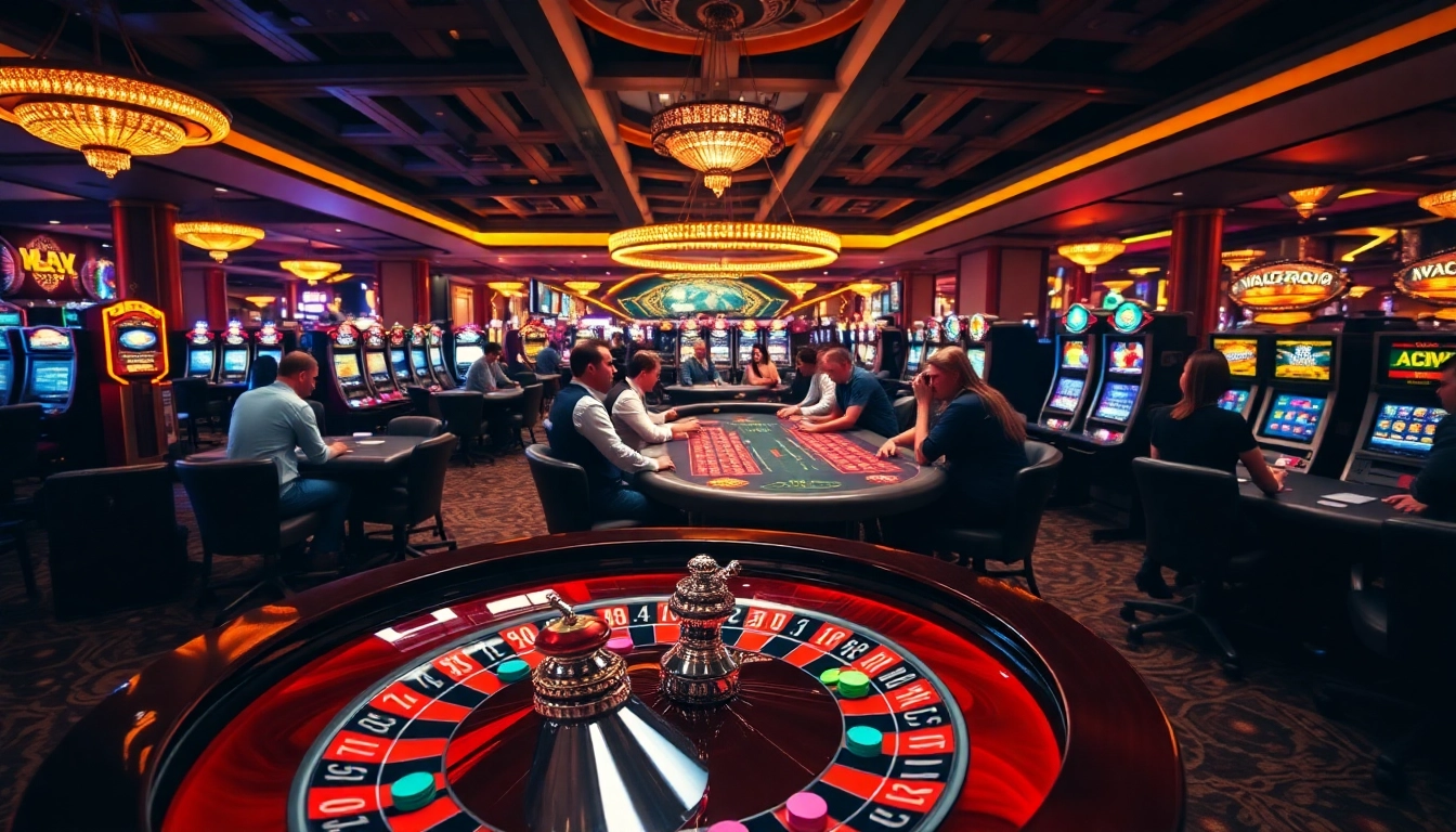 High-stakes gamblers playing on roulette and poker tables at a luxury casino highlighting winning strategies from https://123b.forex/.