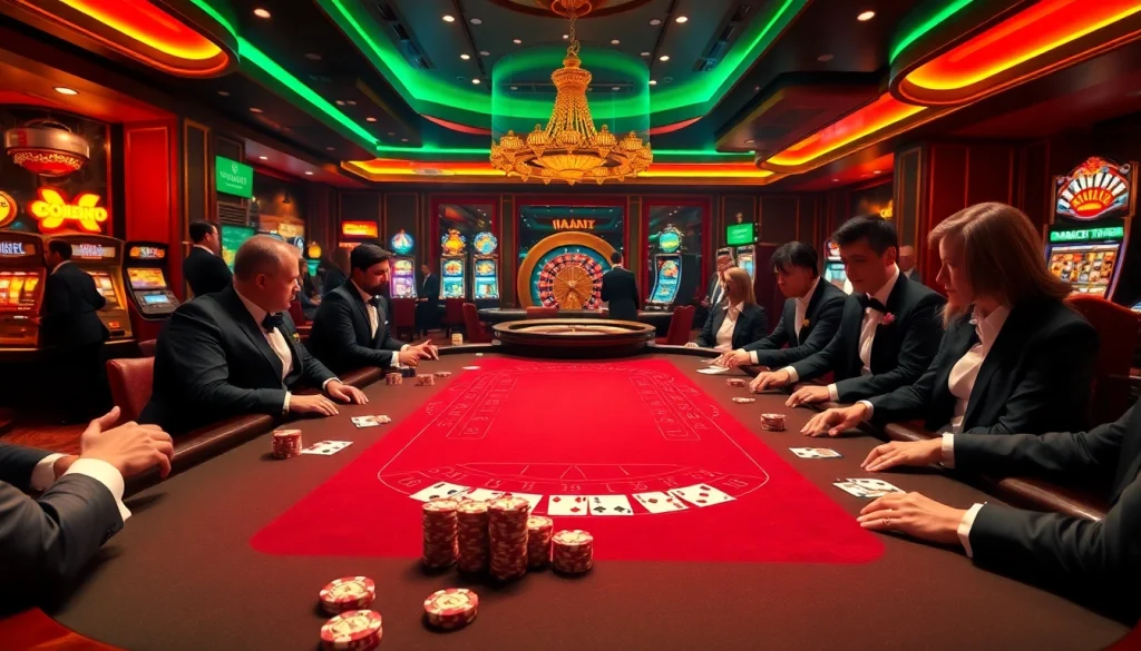 Experience thrilling gameplay at https://tk888.it.com/ with vibrant casino table action and luxury surroundings.