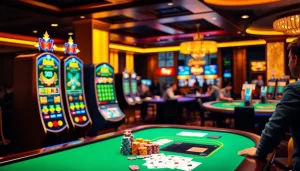 Découvrez le meilleur casino en ligne avec des machines à sous colorées et un croupier dans une ambiance accueillante.