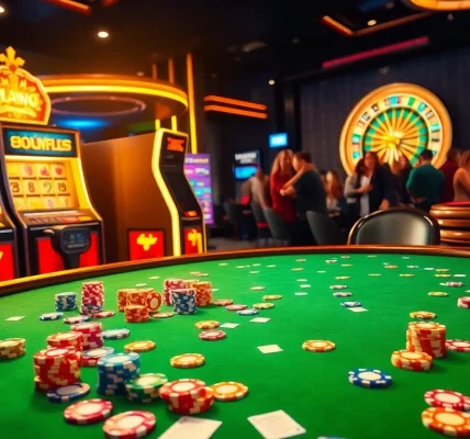 Experience the thrill of 888new with dynamic casino tables and colorful poker chips.