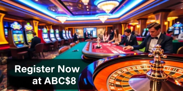 Exciting gaming experience at ABC8 with roulette, cards, and vibrant casino atmosphere.
