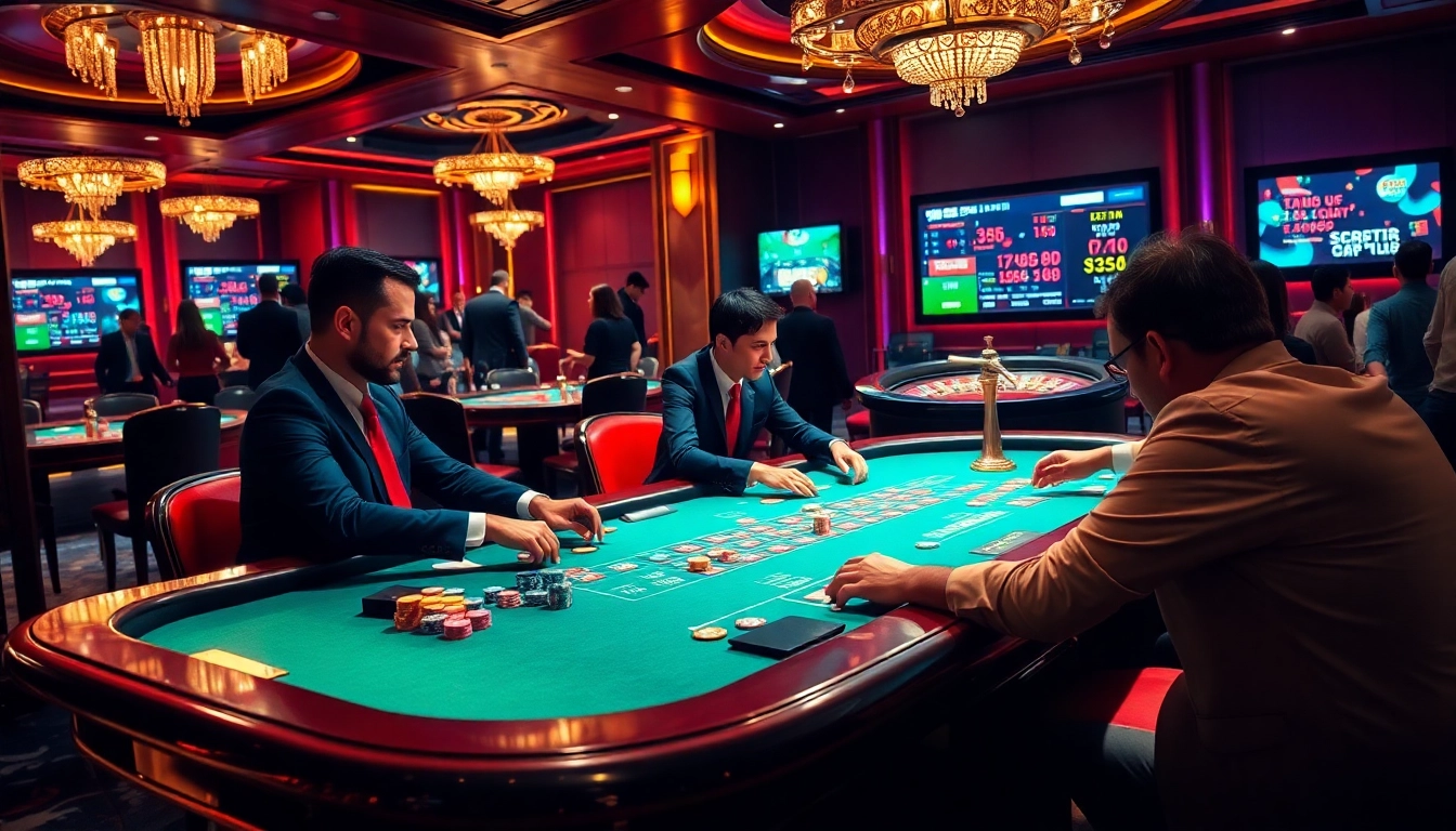 Experience thrilling gaming action at https://rr88.se.net/ with vibrant casino tables and professional poker players.