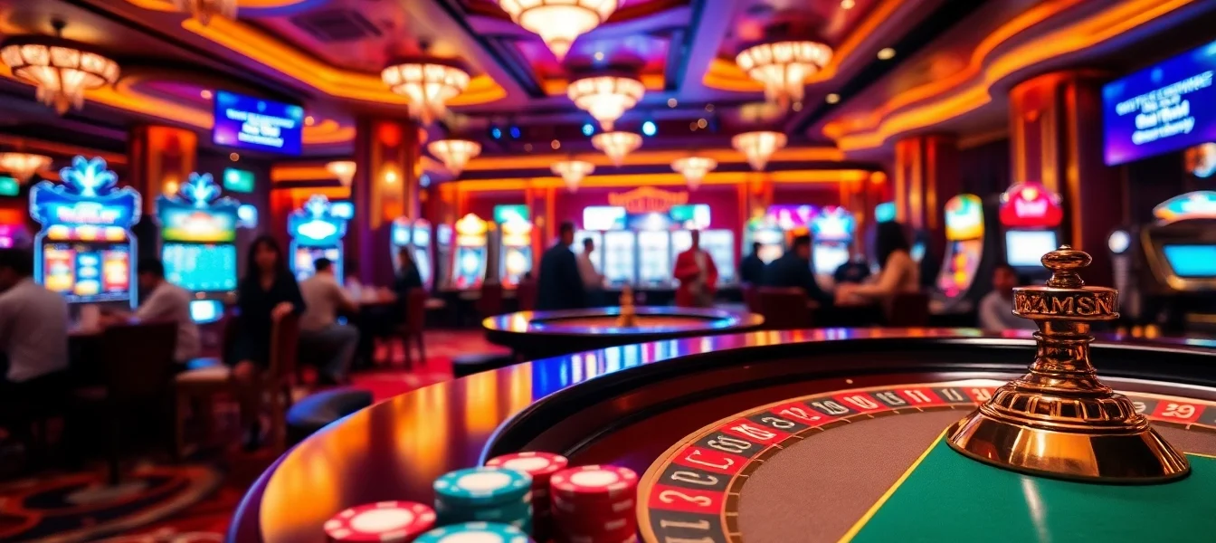 Experience the excitement of Nhà cái X88 with vibrant casino tables and thrilling gambling activities.
