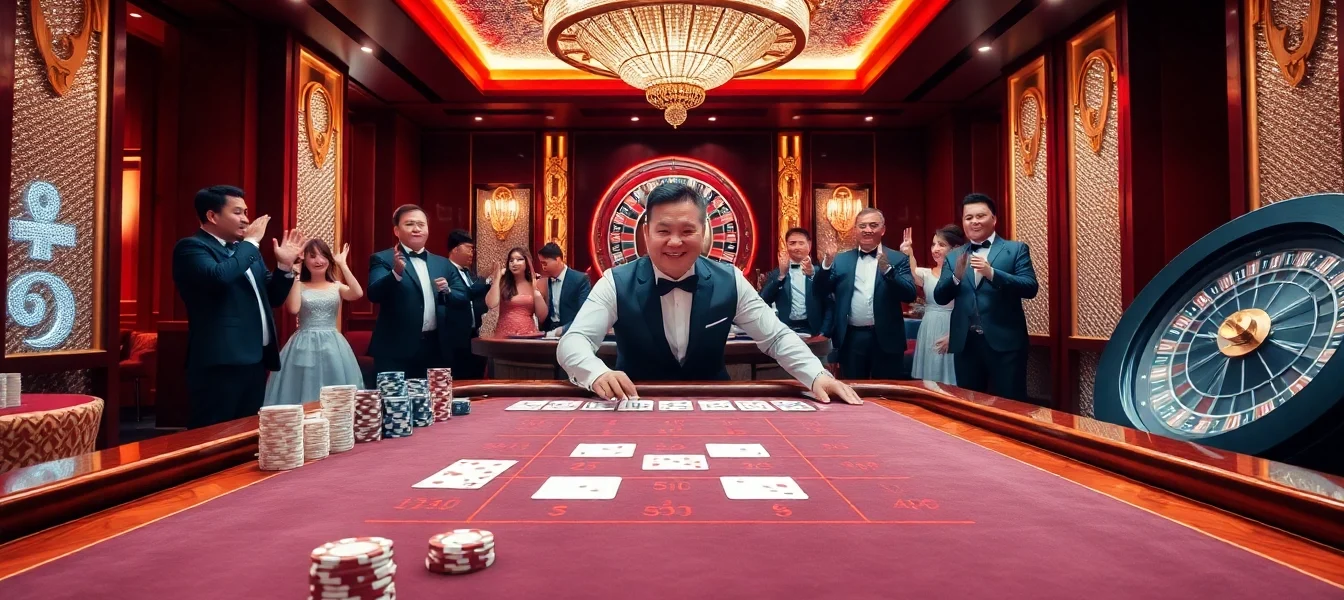 Experience the thrill of Casino LC88 with live dealers at Baccarat tables.