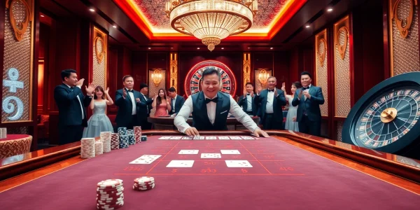 Experience the thrill of Casino LC88 with live dealers at Baccarat tables.