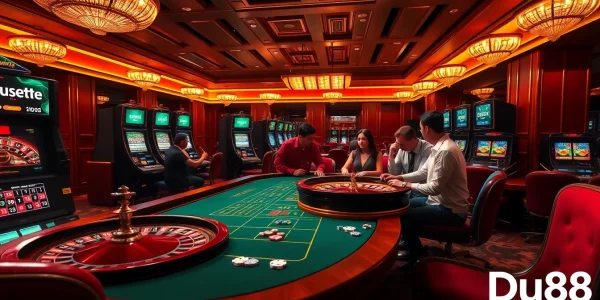 Experience the thrill of roulette at Du88, where luxury meets online gambling excitement.