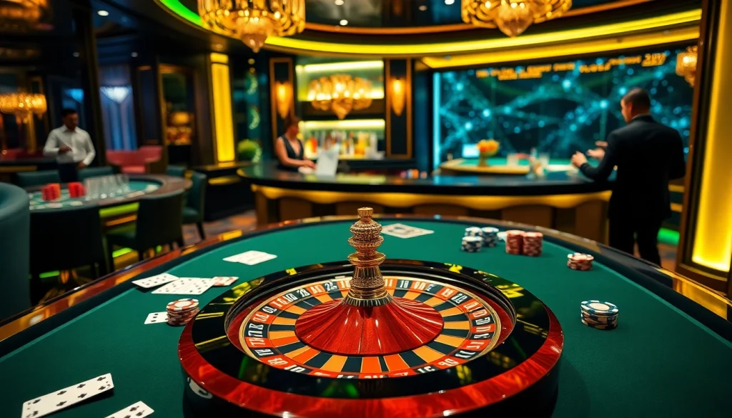 Experience thrilling gameplay at nhacaiuytin casino with exciting roulette and poker action.