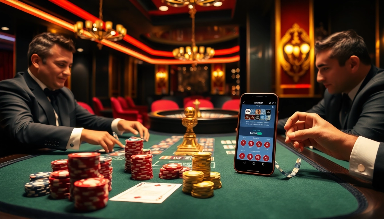 Engaging poker game scene at MMOO Casino with vibrant chips and cards, showcasing high-stakes excitement.