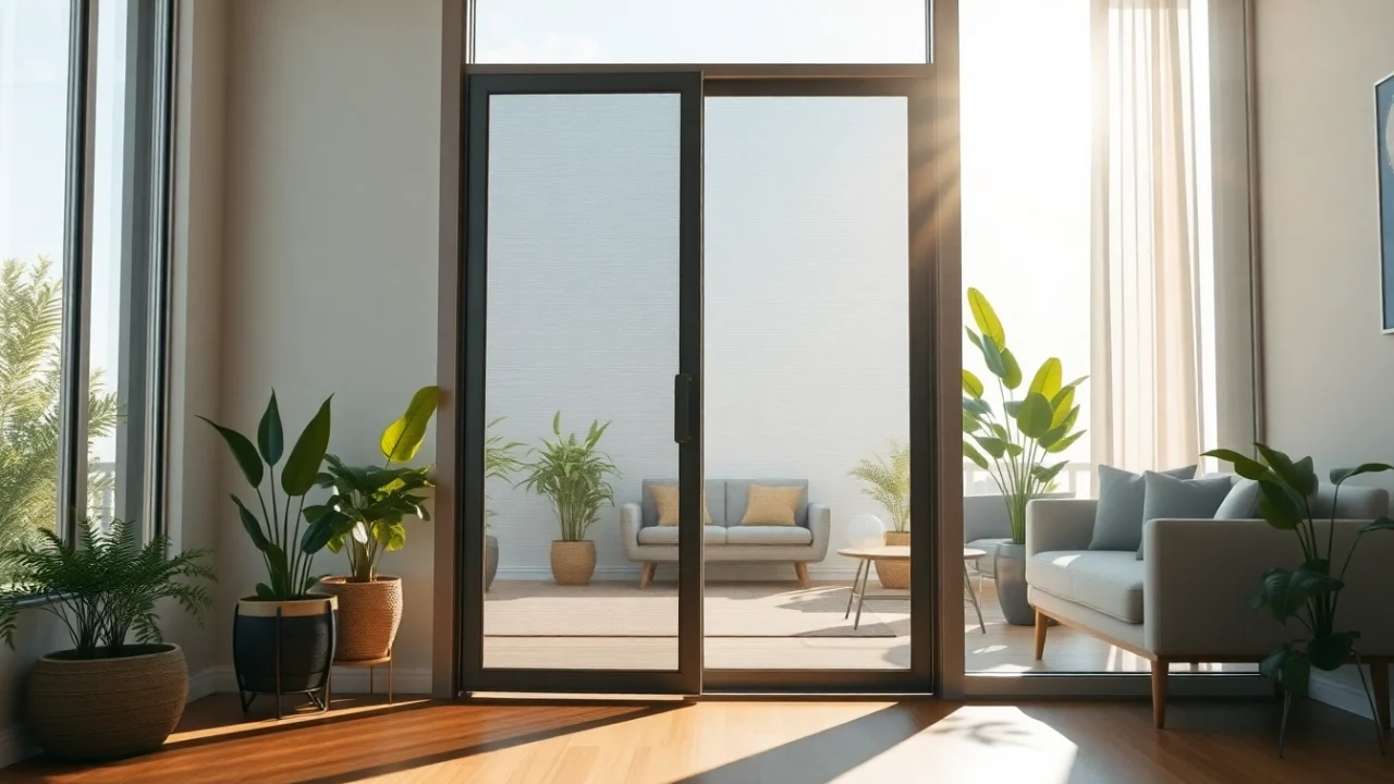 Installer un porte fenêtre moustiquaire élégant pour protéger votre intérieur.