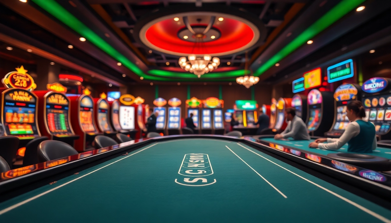 Jouer à casino en ligne pour une expérience immersive avec des jeux de table et des machines à sous colorées.
