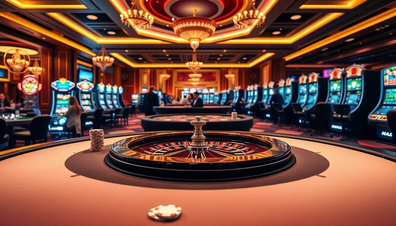 Jouer à des jeux de casino en ligne dans un environnement luxueux et accueillant.