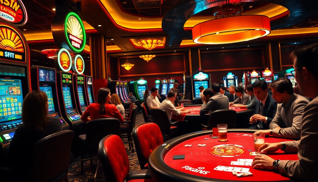Jouer au casino en ligne sans verification avec des machines à sous et des tables de cartes animées.
