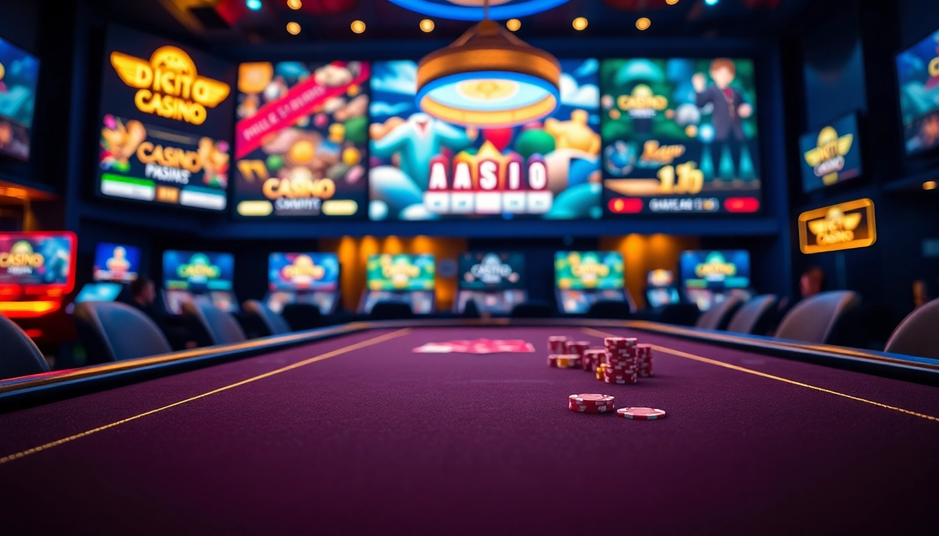 Joueurs engagés autour d'une table de casino en ligne, faisant face à une expérience immersive, vibrant d'énergie.