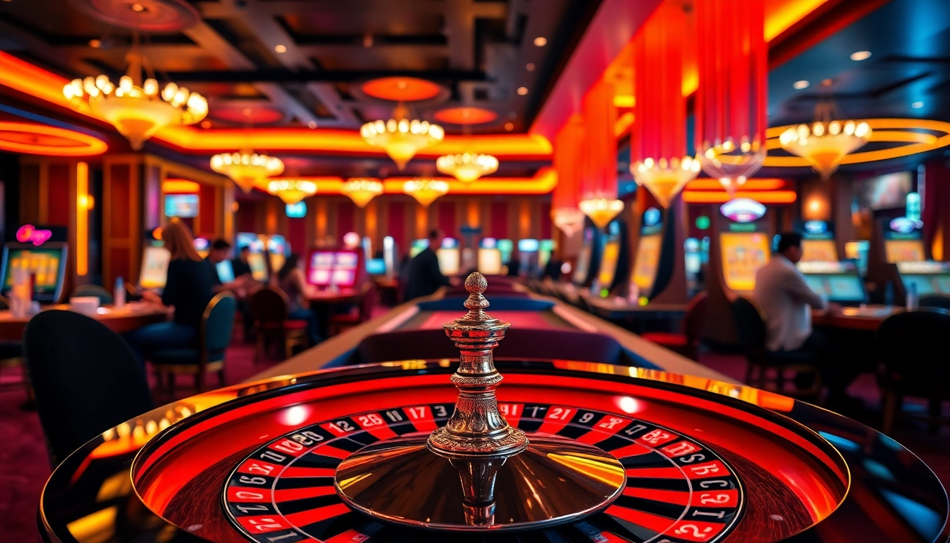 Jouer au casino en ligne dans une ambiance élégante avec une roulette scintillante