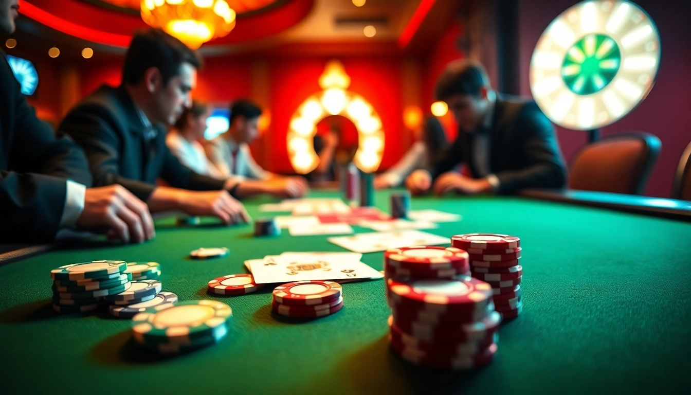 Jouer au poker en ligne avec application poker sur une table de casino dynamique.