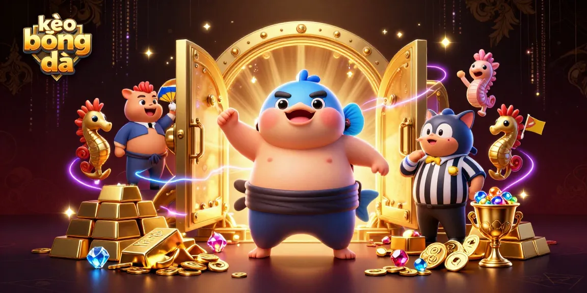 Bet on kèo bóng đá as a 3D fugu and catfish referee brighten the aquatic gambling scene.