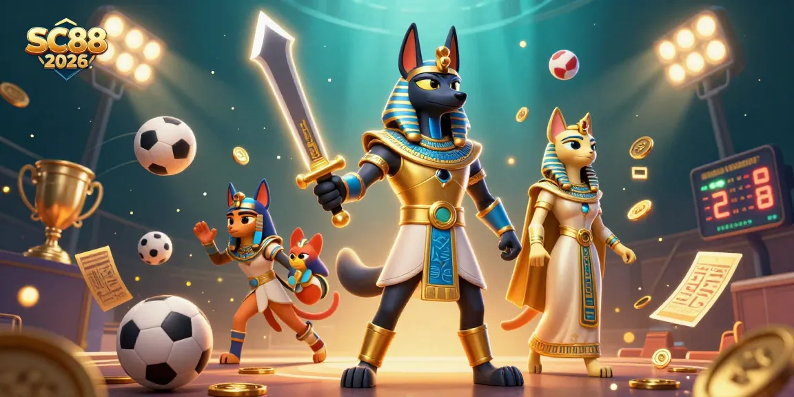 Engage in SC88 2026 with ancient Egyptian heroes amidst gambling adventures and sports elements