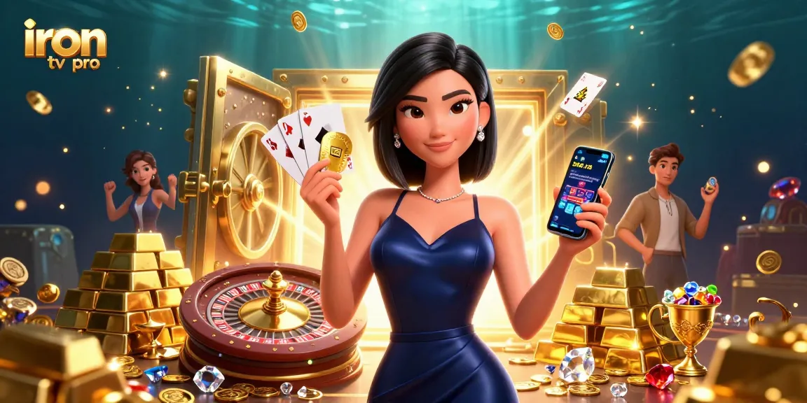 Experience thrilling gaming with iron tv pro in a vibrant casino scene featuring action-packed elements.