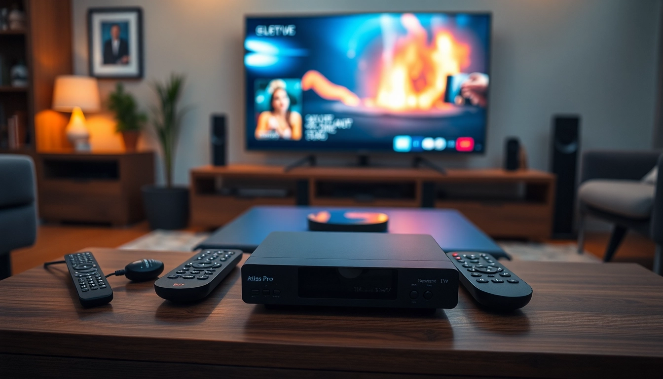 Utilisez Atlas pro ontv dans un environnement moderne et confortable pour le divertissement.