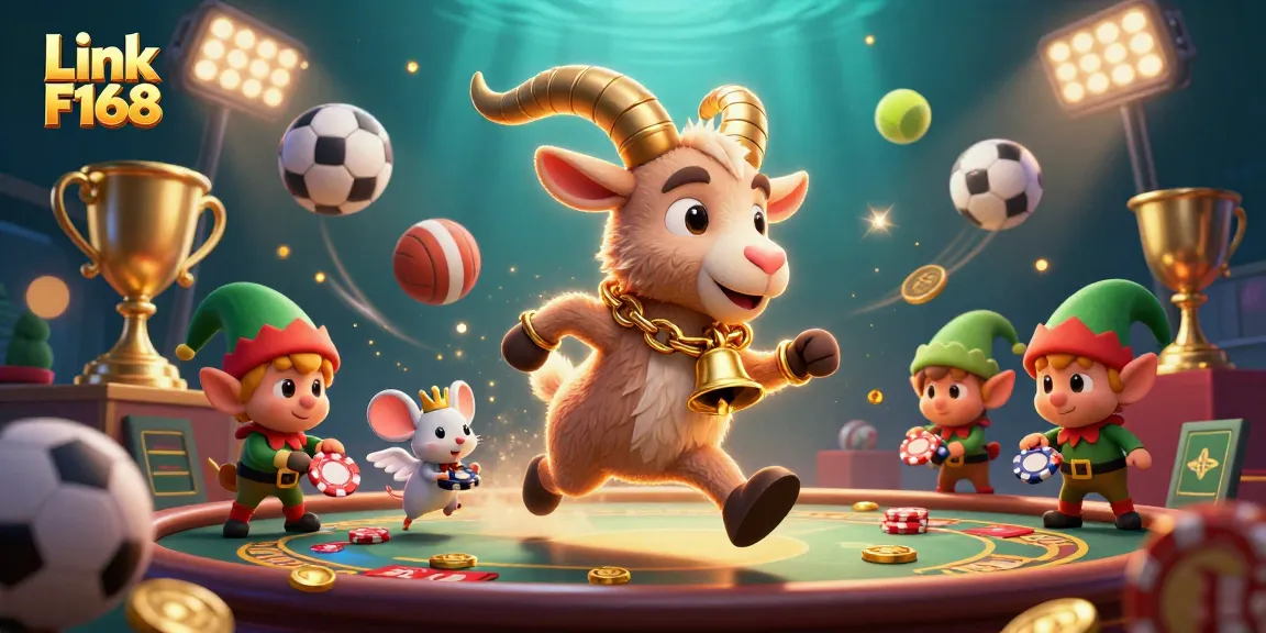 Engage with exciting games at Link F168 while enjoying a festive casino atmosphere.