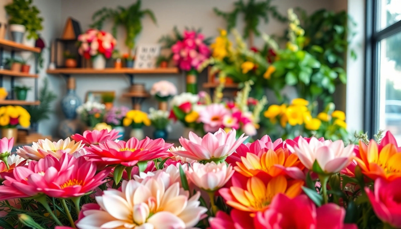 Fleuriste à Sherwood Park créant de magnifiques bouquets frais dans un magasin accueillant.