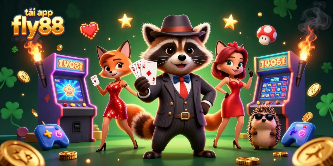 Experience the thrill of tải app fly88 with our dynamic gaming scene featuring high-stakes characters.