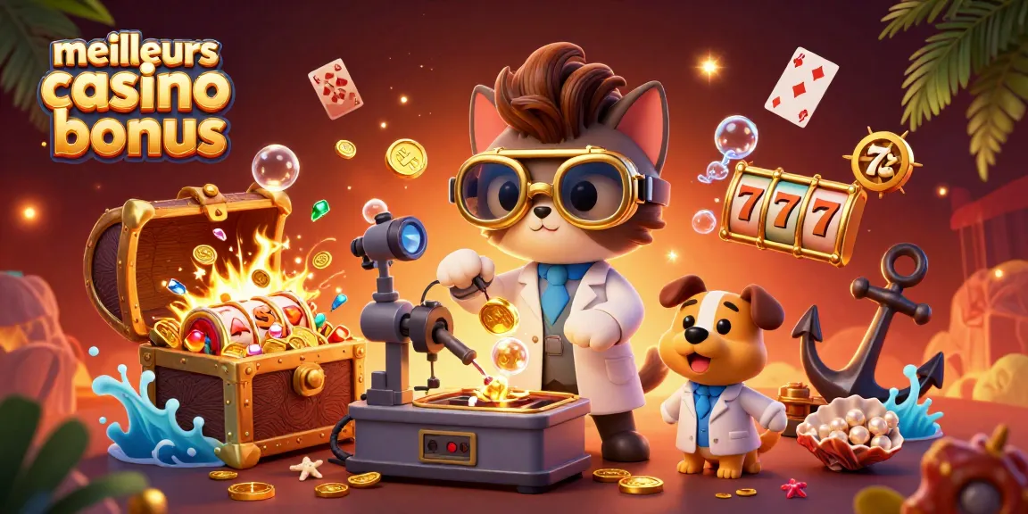 Découvrez les meilleurs casino bonus avec une illustration dynamique de jeux et d'animations captivantes.
