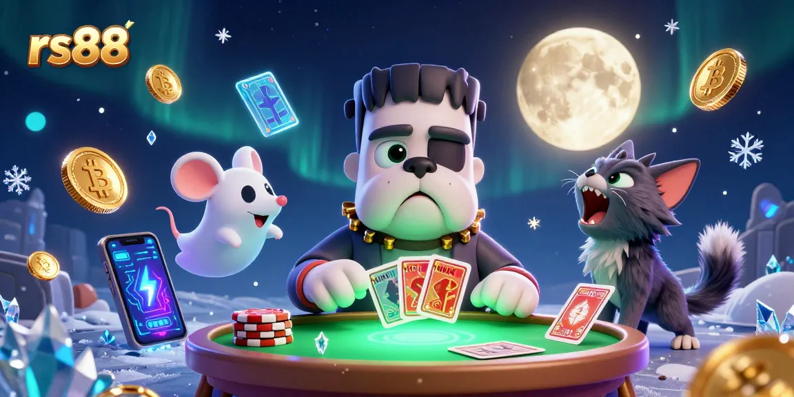 Experience thrilling gaming excitement with rs88, featuring lively characters in a vibrant casino scene.