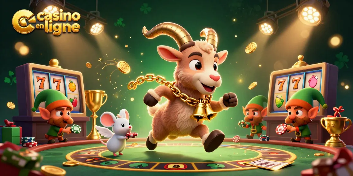 Découvrez un casino en ligne animé par un Krampus, où les elfes volent des jetons dans une scène festive.
